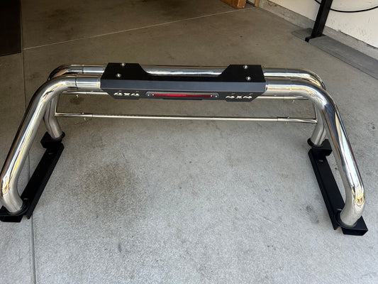 Stainless Chrome Roll-bar fits Full-size truck Tundra, F150/F250, Silverado, Ram Sierra, GMC  1500, Titan