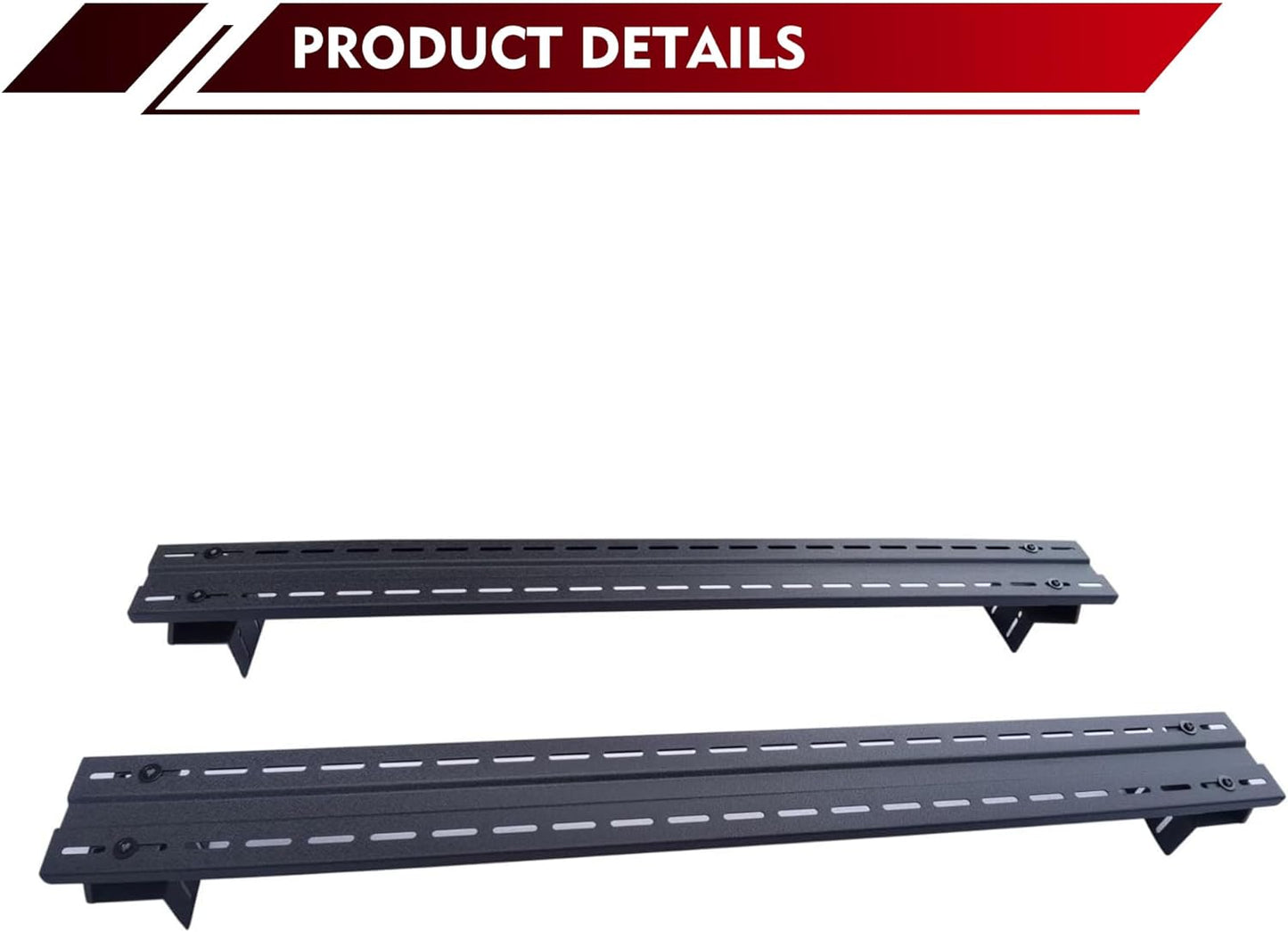 Adjustable Steel Multifunctional rack cross board x2, universal fit for trucks. Capacity up to 600 lb